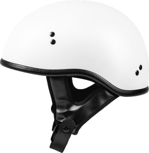 Highway 21 - .357 Solid Half Helmet Matte White Md