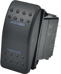 Open Trail - Lighted Rocker 3 Position Switch Blue