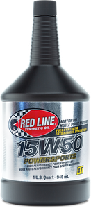 Red Line - Powersports 4t 15w50 1 Qt (12/case  Sold Ea)