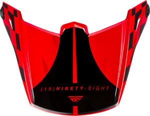 Fly Racing - Kinetic Lite Rival Hlmt Visor Gloss Red/black
