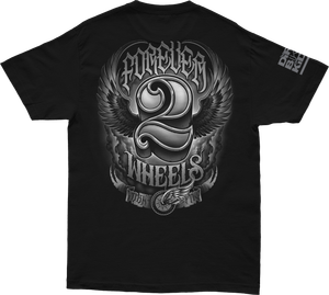 Dbk - Two Wheels Tee Black 2x