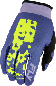 Fly Racing - Women's Lite Flake Gloves Lavendar/blue/yellow Xl