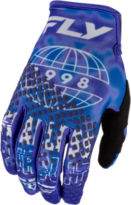 Fly Racing - Kinetic Blur Gloves Blue/navy 2x