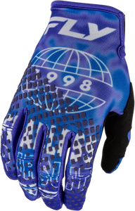 Fly Racing - Kinetic Blur Gloves Blue/navy Xs