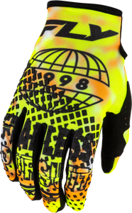 Fly Racing - Kinetic Blur Gloves White/hi-vis/orange 3x