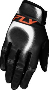 Fly Racing - Youth Kinetic Torch Gloves Black/white/orange Ym