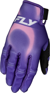 Fly Racing - Youth Kinetic Torch Gloves Purple/pink Ym