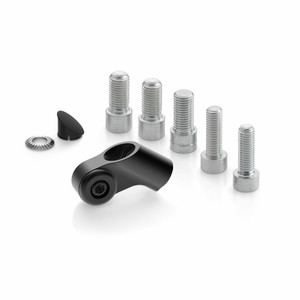 Rizoma - Universal Mirror Adapter Side Mount Black Ea