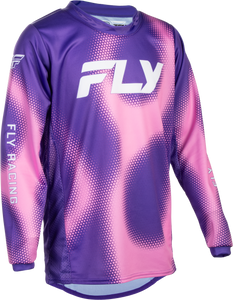 Fly Racing - Youth Kinetic Torch Jersey Purple/pink Ym
