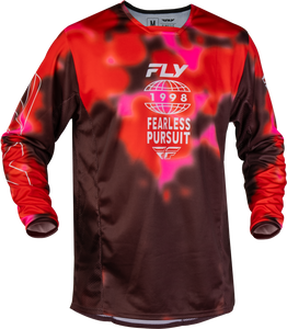 Fly Racing - Kinetic Blur Jersey Red/maroon Xl