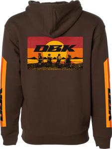 Dbk - Sunday Stripe Hoodie Brown 2x