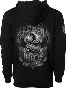 Dbk - Two Wheels Hoodie Black Xl