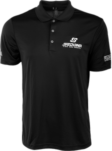 Sedona - Sedona Polo Black/white Md
