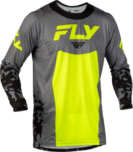 Fly Racing - Lite Flake Jersey Grey/hi-vis/black Xl