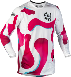 Fly Racing - Lite Vibe Jersey White/pink/blue Xl