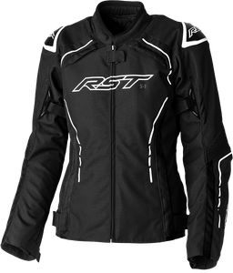 Rst - Ladies S1 Ce Jacket Black/white Textile Sm