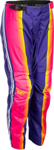 Fly Racing - Youth F-16 Raze Pants Purple/pink/yellow Sz 24