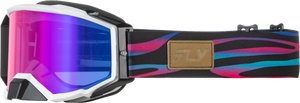 Fly Racing - Zone Elite Stripe Goggle Multi W/ Magenta Mirror/blue Lens