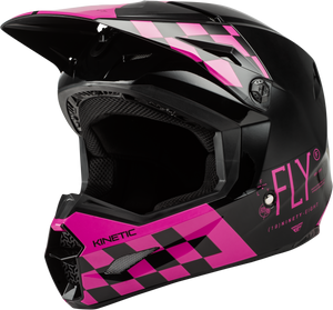 Fly Racing - Yth Kinetic Lite Rival Helmet Gloss Black/pink Ys