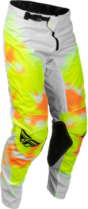 Fly Racing - Kinetic Blur Pants White/hi-vis/orange Sz 40