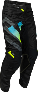 Fly Racing - Kinetic Volt Pants Black/grey/teal/yellow Sz 32