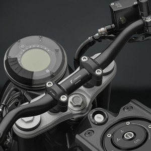 Rizoma - Handlebar Tapered Black Dia 22-29mm/h 55mm/w 740mm
