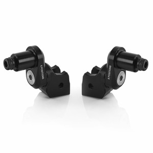 Rizoma - Eccesntric Footpeg Mount Kit Rider Adjust Black Pr
