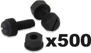 Bolt - License Plate Bolts 500/pk W/nuts
