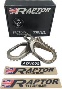 Raptor - Titanium Foot Pegs Adv Pr Bmw