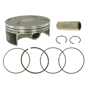 <p>MOS2 (Teflon/Molybdenum) Coated Skirts - A rolled on application process provides a bond that is 10 times stronger than other spray on coatings. Benefits include increased heat transfer, reduced friction and helping to eliminate cold seizures</p><p>Machined Smooth Heads - Reflects combustion heat and reduces carbon buildup, protecting the top of the piston. Some tests have shown this feature can increase horsepower and fuel economy by up to 6%</p><p>Anodized Domes - Increases heat resistance and durability; pistons with anodized domes are 75% stronger than non-anodized pistons</p><p>Hypereutectic Casting Process - Provides higher silicon content for reduced expansion rates and additional wear resistance; it also has an ability to withstand higher cylinder temperatures</p>