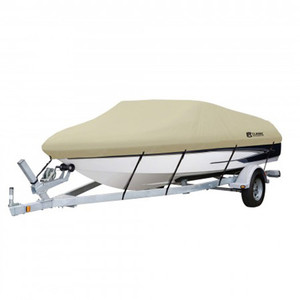 <ul><li><span style="font-size:12px;"><span style="font-family:lucida sans unicode,lucida grande,sans-serif;">Strong DryGuard&trade; fabric with waterproof lamination</span></span><span style="font-family: 'lucida sans unicode', 'lucida grande', sans-serif;">Strong DryGuard&trade; fabric for durability and tear-resistance to trailering and weather</span></li><li><span style="font-size:12px;"><span style="font-family:lucida sans unicode,lucida grande,sans-serif;">Resistant to mildew and UV damage</span></span></li><li><span style="font-size:12px;"><span style="font-family:lucida sans unicode,lucida grande,sans-serif;">Integrated buckle and strap system for easy fitting and trailering, adjustable straps snap into quick-release buckles on the cover</span></span></li><li><span style="font-size:12px;"><span style="font-family:lucida sans unicode,lucida grande,sans-serif;">Dual rear air vents with built-in stiffeners reduce wind pressure during trailering and storms and allow inside moisture to escape</span></span></li><li><span style="font-size:12px;"><span style="font-family:lucida sans unicode,lucida grande,sans-serif;">Reinforcement panels on bow, windshield and stern for additional protection</span></span></li><li><span style="font-size:12px;"><span style="font-family:lucida sans unicode,lucida grande,sans-serif;">Elastic cord in bottom hem gives a tight, custom fit</span></span></li><li><span style="font-size:12px;"><span style="font-family:lucida sans unicode,lucida grande,sans-serif;">Full cut to allow extra room for accessories</span></span></li><li><span style="font-size:12px;"><span style="font-family:lucida sans unicode,lucida grande,sans-serif;">Mesh storage bag and trailering straps included</span></span></li><li><span style="font-size:12px;"><span style="font-family:lucida sans unicode,lucida grande,sans-serif;">Taped seam construction blocks water from entering through the stitching</span></span></li></ul><p><span style="font-family:lucida sans unicode,lucida grande,sans-serif;"><span style="font-size:12px;">Fits</span></span></p><p><span style="font-size:12px;"><span style="font-family:lucida sans unicode,lucida grande,sans-serif;">22&rsquo;&ndash; 24&rsquo;L beam width to 116&rdquo; V-hull runabouts outboards and I/O</span></span></p>