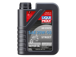 <p><font size="3">Fully synthetic motor oil specifically recommended for certain Harley-Davidson engines, primary drives and transmissions, among others. The high-quality formulation ensures excellent resistance to wear and thermal stress even under extreme operating conditions. Optimum lubrication, excellent engine cleanliness and the best wear protection are therefore guaranteed.</font></p><p><font size="3">Harley-Davidson specific oil usable in 4-stroke engines, certain primary drives and transmissions with or without wet clutches where a fluid meeting current product specification is required. Observe the manufacturers instructions</font></p><p><font size="3"><br></font></p><p>Full synthetic</p><p>20W-50</p><p><font size="3">1 liter plastic canister</font></p>