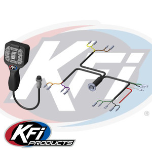 <p>This Upgrade Kit is designed for customers who have purchased the KFI V-Plow System (106180-AP) with the two dash-mounted switches and are interested in adding the All Control Hand Held Remote. With this kit, users will be able to operate the plow using both the dash-mounted switches and the handheld control. This controller is designed to operate with most brand winches and your KFI plow actuators simultaneously or independently, offering multiple button options to move the plow into a scoop, V, or fully left or right positions.</p><ul><li><span style="font-size:medium">Designed for use with KFI Pro-V Plow</span></li><li><span style="font-size:medium">Includes Hand Remote with Dash Mount #ACT-VHR</span></li><li><span style="font-size:medium">Requires the V-Plow Socket Harness #ACT-HR-HAR (NOT Included)</span></li><li><span style="font-size:medium">Requires (2x) of the V-Plow Wire Harness #ACT-HAR (NOT Included)</span></li><li><span style="font-size:medium">Controls the winch for raising and lowering the plow system</span></li><li><span style="font-size:medium">Controls two hydraulic actuators for angling a V-Plow</span></li><li><span style="font-size:medium">Can be used in conjunction with the V-Plow Dual Dash Rockers Switch system (106180-AP)</span></li><li><span style="font-size:medium">Blue Backlit Buttons When Plugged In</span></li><li><span style="font-size:medium">On/Off switch on top of remote to prevent accidental operation while plugged in</span></li><li><span style="font-size:medium">Threaded connection to eliminate accidental disconnection</span></li><li><span style="font-size:medium">Dash Clip Included for Storing on a flat surface</span></li><li><span style="font-size:medium">Will work with most standard UTV winches</span></li><li><span style="font-size:medium">Will most likely work with other brand V-Plows that have two independent actuators</span></li></ul>