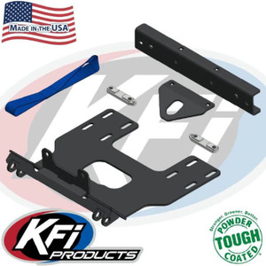 <p>Fits Models:&nbsp;</p><p>Arctic Cat</p><p>500 Prowler<span style="white-space:pre"></span>(17-22)</p><br><p>Argo</p><p>Magnum XF 500 (Base / LE)<span style="white-space:pre"></span>(22-25)</p><br><p>KYMCO</p><p>UXV 450i<span style="white-space:pre"></span>&nbsp;(15-24)</p><br><p>Tracker</p><p>500S<span style="white-space:pre"></span>(20-22)</p><br><p>NOTES:</p><p>&nbsp;Requires KFI Winch Mount #101370</p><p>&nbsp;Not compatible with a wide winch</p><p>&nbsp;Recommends also purchasing the #105270 Plow Pulley if using STEEL cable winches or #106270 Plow Pulley if using SYNTHETIC cabled winches</p><br><p>100% Made in the USA</p><p>Front Lower Plow Mount System: Allows for easy attachment and removal of the plow.</p><p>Uses Two Standard 5/8" Hitch Pins for Secure Connection (comes with push tubes)</p><p>Plate Material: Constructed from 3/16" thick grade 50 steel for durability and strength.</p><p>Plow Mounting Tabs: Made from 1/4" thick grade 50 steel to ensure a secure fit.</p><p>Superior Finish Preparation: Unlike competitors, products undergo metal bead blasting before powder coating to provide the best possible finish.</p><p>Powder Coated Black: Ensures supreme durability and corrosion resistance.</p><p>Installation: Comes with complete instructions for hassle-free installation.</p><p>All Necessary Hardware Included: Provides all the mounting hardware needed for installation.</p><p>Satisfaction Guaranteed</p><p>This mount offers a robust and durable option for UTV plowing needs, ensuring long-lasting performance and ease of use.</p>