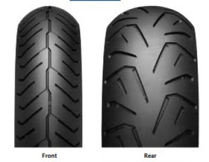 <p>The Bridgestone Exedra Max tire is for riders who want to pound out the miles and value durability.<br><br><br>The Exedra Max tire's specially formulated rubber compound was designed with long mileage in mind. When you're going long distances you want a ride that's predictable and comfortable. Exedra Max's unique tire profile shape is great for touring and is designed to reduce fatigue. <br><br>At the same time, the Exedra Max tire delivers linear handling, even for heavy bikes and two-up riding, thanks to its belt package construction tailored for large, heavy bikes. <br><br>Of course, a touring tire needs to be able to perform in the wet, and the Max's rubber compounds and tread patterns were designed for excellent performance in both wet and dry conditions. <br><br></p><ul><li>Both bias-ply and radial applications.</li><li>Specific rubber compound for cruiser applications designed for long mileage. </li><li>Wide tire profile supports touring-type riding and is designed to reduce fatigue.</li><li>Belt package construction provides linear handling, even for heavy bikes and 2-up riding.Rubber compounds designed for wet and dry performance and patterns designed for enhanced water evacuation.</li></ul><p></p>