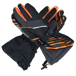 <ul><li>Aggressive styling<li>Nylon cat's-eye outer shell<li>P/U coating<li>100% waterproof Hipora® liner insert with Thermolite® insulation<li>Easily adjustable wrist straps<li>Rubber face shield wiper<li>Silicone printing across fingers for grip<li>Comfort rated to -35 degrees</ul>