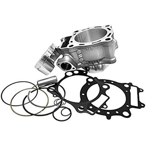 Ready-to-install, direct bolt-on cylinders require no re-plating and look<br><br>virtually identical to the OEM cylinders<br><br>Three kit options to choose from: Standard Bore, Standard Bore Hi-Compression and Big Bore<br><br>Cylinder kits include matched Vertex pistons to ensure longevity, performance and reduced<br><br>engine noise<br><br>Nickel Silicon Carbide plated for long life<br><br>Kits come complete with gaskets, cylinder, piston, rings, pin and clips