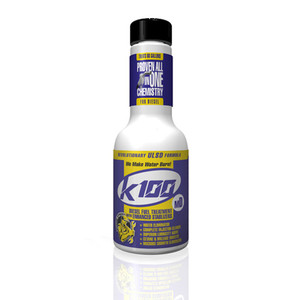 <p>K100-MD is a diesel fuel treatment with enhanced stabilizers</p><p>Contains enhanced stabilizers to keep fuel fresh, essential for equipment that will sit for extended time between uses</p><p>Eliminates water in the fuel to prevent microbe growth and winter freeze-ups</p><p>Improves fuel performance by altering the burn chemistry for more complete combustion, boosting the cetane, and reducing black smoke, pollutants and emissions</p><p>Cleans engines and fuel systems while adding lubricity for maximum engine performance and fuel system life</p><p>K100’s unique organic chemistry will even “fix” equipment that has been sitting a while and won’t start – or runs roughly!</p>