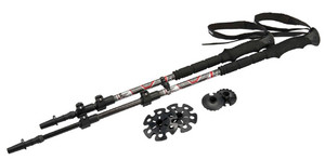 <p style="text-align: justify;"><span style="font-size:12px;"><span style="font-family:lucida sans unicode,lucida grande,sans-serif;">This 100% carbon fiber trekking and snowshoe pole is extremely light weight, strong, and has our fastest locking system making it a snap to adjust the length while not slowing you down. Carbide tip and adjustable padded wrist strap and soft touch EVA grips.</span></span></p><ul><li><span style="font-size:12px;"><span style="font-family:lucida sans unicode,lucida grande,sans-serif;">Lightweight carbon shafts</span></span></li><li><span style="font-size:12px;"><span style="font-family:lucida sans unicode,lucida grande,sans-serif;">Fast-lock adjustment system</span></span></li><li><span style="font-size:12px;"><span style="font-family:lucida sans unicode,lucida grande,sans-serif;">Extended EVA grip</span></span></li><li><span style="font-size:12px;"><span style="font-family:lucida sans unicode,lucida grande,sans-serif;">Snow and trekking baskets included</span></span></li></ul><hr /><p style="text-align: center;"><span style="font-size: 12px;"><span style="font-family: lucida sans unicode,lucida grande,sans-serif;"> For more information on this product check out this video.</span></p><p style="text-align: center;"><iframe width="430" height="242" src="//www.youtube.com/embed/86ns7srZiYc" frameborder="0" allowfullscreen></iframe>