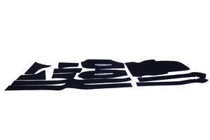 <p>Replace your factory mats with grooved mats from Hydro-Turf. Provides traction and a new look. Add 3M PSA for faster, easier, cleaner installation. All Hydro-Turf mats come black cut grooved with "PSA" (pressure sensitive adhesives).</p>