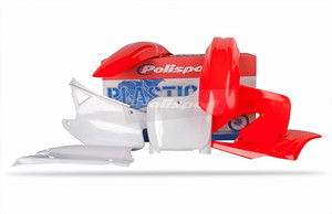 <ul><li><span style="font-size:12px;"><span style="font-family:lucida sans unicode,lucida grande,sans-serif;">Polisport MX Replica Plastic Kit for those who want OEM quality</span></span></li><li><span style="font-size:12px;"><span style="font-family:lucida sans unicode,lucida grande,sans-serif;">Polisport's replica plastic parts are created using many exclusive and patented methods including DGP- Durable Gloss Polypropylene - developed technology that combines the highest levels of resistance and flex while maintaining a superior gloss finish and color brightness</span></span></li><li><span style="font-size:12px;"><span style="font-family:lucida sans unicode,lucida grande,sans-serif;">New developed technologies, combined with decades of experience as OEM suppliers for many of the largest European motorcycle manufacturers, makes Polisports the number one choice for replacement plastics</span></span></li><li><span style="font-size:12px;"><span style="font-family:lucida sans unicode,lucida grande,sans-serif;">Injection-molded, quality plastic components with a perfect OEM fit</span></span></li><li><span style="font-size:12px;"><span style="font-family:lucida sans unicode,lucida grande,sans-serif;">Exact replica of stock OEM plastic components but stronger</span></span></li><li><span style="font-size:12px;"><span style="font-family:lucida sans unicode,lucida grande,sans-serif;">Inexpensive alternative to OEM replacement parts</span></span></li><li><span style="font-size:12px;"><span style="font-family:lucida sans unicode,lucida grande,sans-serif;">Stock color match</span></span></li><li><span style="font-size:12px;"><span style="font-family:lucida sans unicode,lucida grande,sans-serif;">Glossy and flexible</span></span></li><li><span style="font-size:12px;"><span style="font-family:lucida sans unicode,lucida grande,sans-serif;">Less prone to scratches</span></span></li><li><span style="font-size:12px;"><span style="font-family:lucida sans unicode,lucida grande,sans-serif;">Holds color better</span></span></li><li><span style="font-size:12px;"><span style="font-family:lucida sans unicode,lucida grande,sans-serif;">Packaged in a new and rebranded kit box and individual bagged</span></span></li><li><span style="font-size:12px;"><span style="font-family:lucida sans unicode,lucida grande,sans-serif;">Polisport's standard MX Replica Plastic Kit includes a front fender, a rear fender, number plate, fork guards, side panels and radiator scoops/shrouds (This may vary from model to model)</span></span></li></ul>