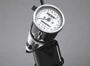 <p>Speedo, complete with mounting bracket</p><p>R - 2.36"</p><p>Speedo mechanical White face</p><p>KM/H ratio 2:1</p><p>Complete with control unit and trip meter</p>