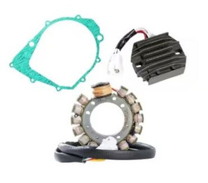 <p style="scrollbar-color: rgb(78, 82, 84) rgb(22, 25, 26); font-size: medium;">This complete charging kit is designed to make the repair job as easy as possible.&nbsp;</p><br style="scrollbar-color: rgb(78, 82, 84) rgb(22, 25, 26);"><p style="scrollbar-color: rgb(78, 82, 84) rgb(22, 25, 26); font-size: medium;">Kit includes:</p><p style="scrollbar-color: rgb(78, 82, 84) rgb(22, 25, 26); font-size: medium;">New stator</p><p style="scrollbar-color: rgb(78, 82, 84) rgb(22, 25, 26); font-size: medium;">New Hot Shot rec/reg</p><p style="scrollbar-color: rgb(78, 82, 84) rgb(22, 25, 26);"><font size="3" style="font-size: medium; scrollbar-color: rgb(78, 82, 84) rgb(22, 25, 26);">New stator gasket<br></font><br style="scrollbar-color: rgb(78, 82, 84) rgb(22, 25, 26);"><br style="scrollbar-color: rgb(78, 82, 84) rgb(22, 25, 26);"><font size="3" style="scrollbar-color: rgb(78, 82, 84) rgb(22, 25, 26);">Yamaha OE:<br>3HN-85510-10-00 (stator)<br>4KB-81960-02-00, 4KB-81960-01-00 (rec/reg)<br>3GD-15451-00-00, 1UY-15461-00-00 (gasket)</font></p>