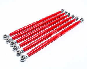 Can-Am Maverick X3 RS Red Adjustable Rear Radius Rod Set - Agency Power