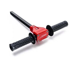 Polaris RZR Red Passenger Grab Bar with Lug Wrench - Agency Power