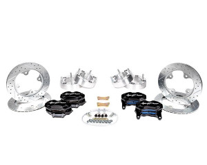 Polaris RZR Turbo Big Brake Kit Front & Rear Black - Agency Power