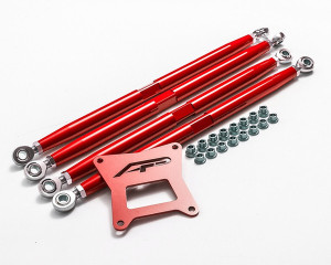 Polaris RZR XP 1000 /XP Turbo/RS1 Red Adjustable Rear Radius Arms - Agency Power