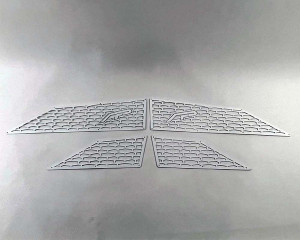 Polaris RZR XP Turbo Aluminum Side Vent Covers White - Agency Power