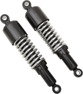Emgo - Custom Shorty Shocks with Shroud - Black Body/Chrome Spring Finish - Eye Lowering - Custom Shorty Shocks - 17-05701 Emgo - Custom Shorty Shocks with Shroud - Black Body/Chrome Spring Finish - Eye Lowering - Custom Shorty Shocks - 17-05701