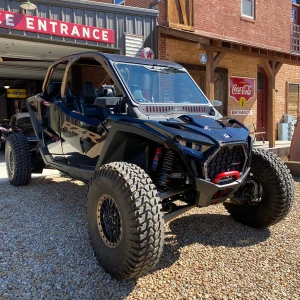 Polaris RZR Pro R (2025+) Black DOT Vented Glass Windshield - Bent Metal
